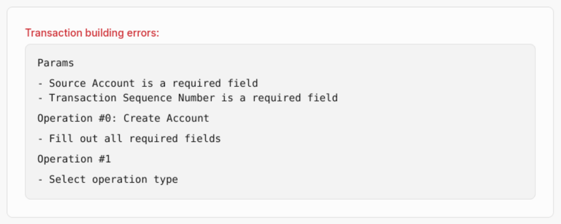 Lab: Transaction validation error