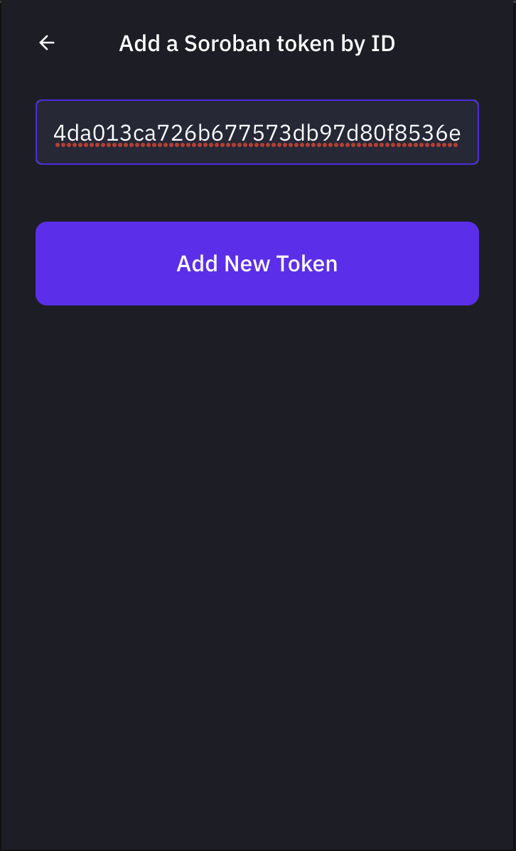 new token
